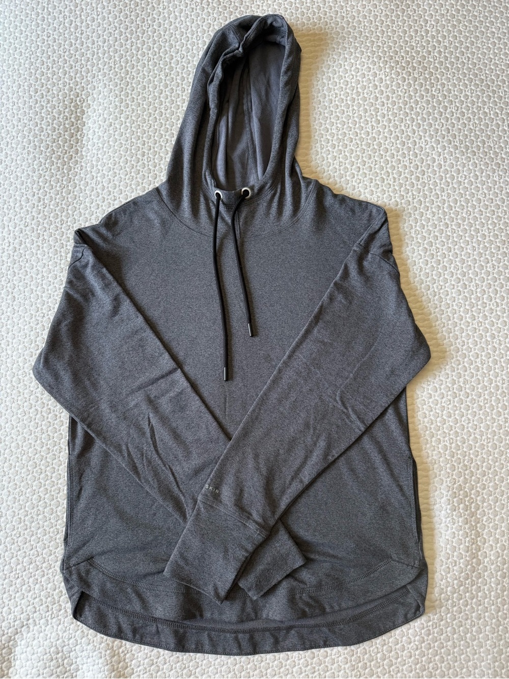 Women's Charcoal Long-Sleeve Hooded Tee